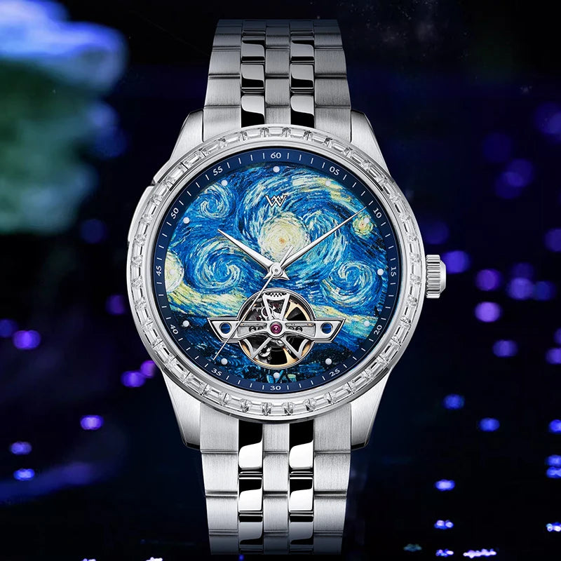 Starry Night Oil Van Gogh Watch