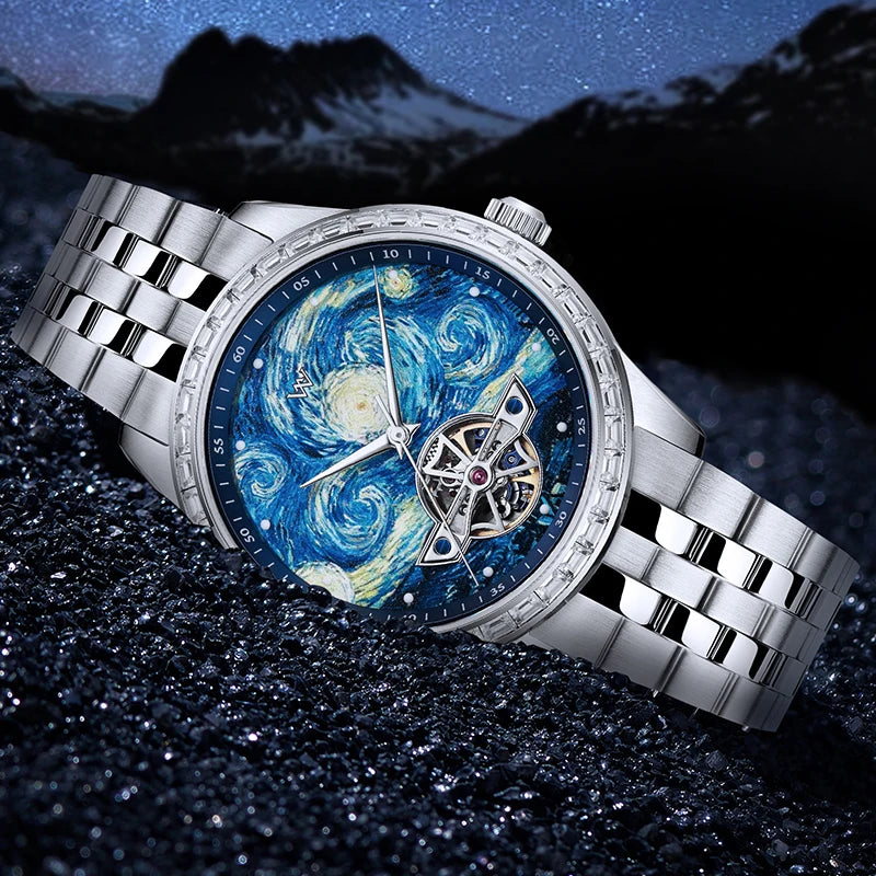 Starry Night Oil Van Gogh Watch